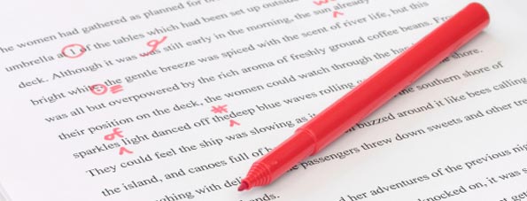 Manuscript editing service