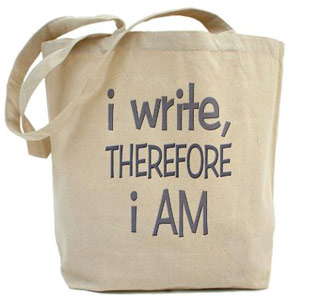 i write tote bag