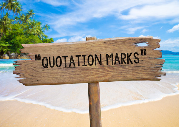 quotation marks